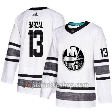 Miehille NHL New York Islanders Pelipaita Mathew Barzal 13 Valkoinen 2019 All-Star Adidas Authentic